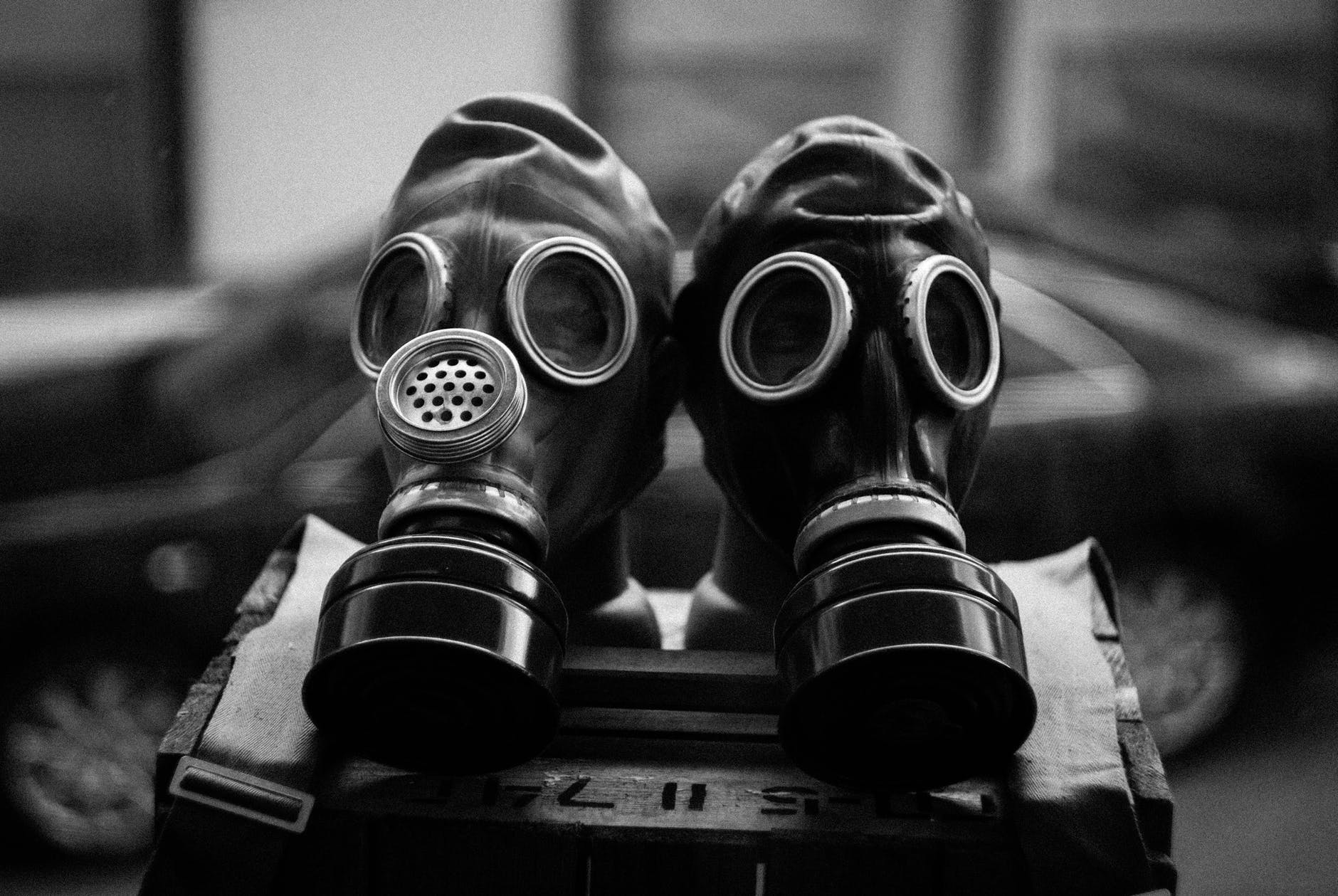 photo of gas masks